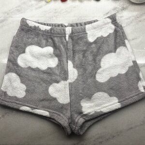 Cozy Cloud Print Pajama Shorts